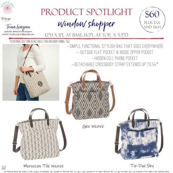 Thirty-one Window Shopper Vintage Maple NWT - Picture 6 of 6